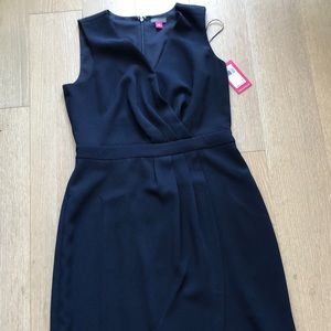 Vince Camuto Women's Pleated Crepe Dress